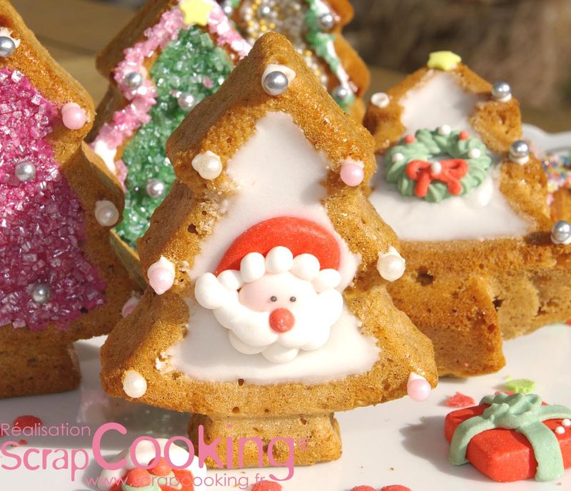 Sapin de Noël avec des moules à cupcakes - Cubes & Petits pois