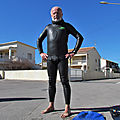 Une demi-heure de nage avec palmes à marseillan-plage le 20 février 2020