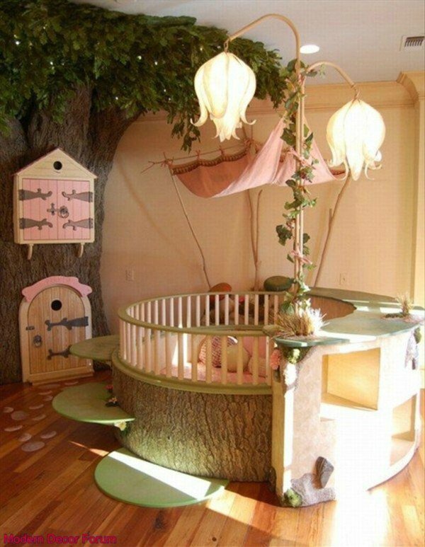 deco-chambre-bebe-magnifique-comme-foret-magique-meubles