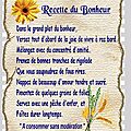 Recette du bonheur