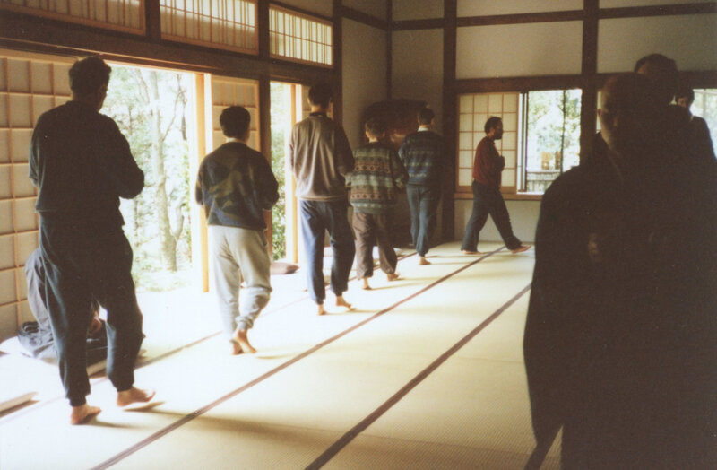 1992, kinhin au Kaisen-ji