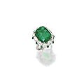 10.35 carats colombian emerald and diamond ring