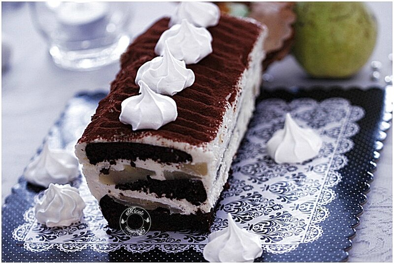 Terrine de poires et chocolat......et nom de la gagnante du jeu MESA