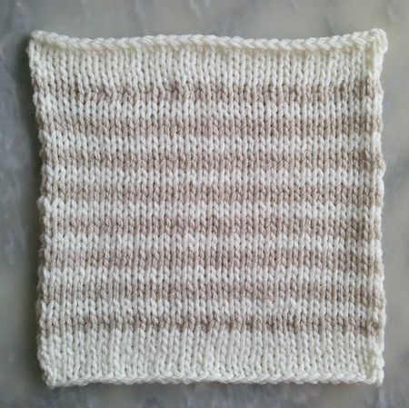 Carré Avalanche rayé Brebis jersey endroit Coussin 1E