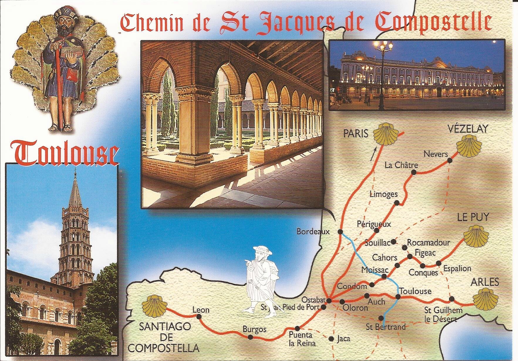 les chemins de Saint Jacques de Compostelle Dans ma boîte aux lettres (cartes postales de France) les chemins de Saint Jacques de Compostelle Dans ma boîte aux lettres (cartes postales de France)