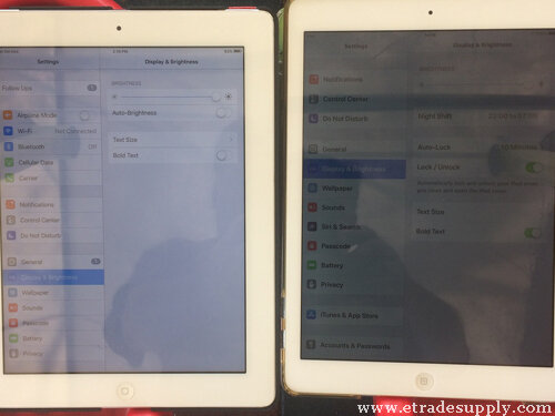 how to fix iPad backlight dim issue