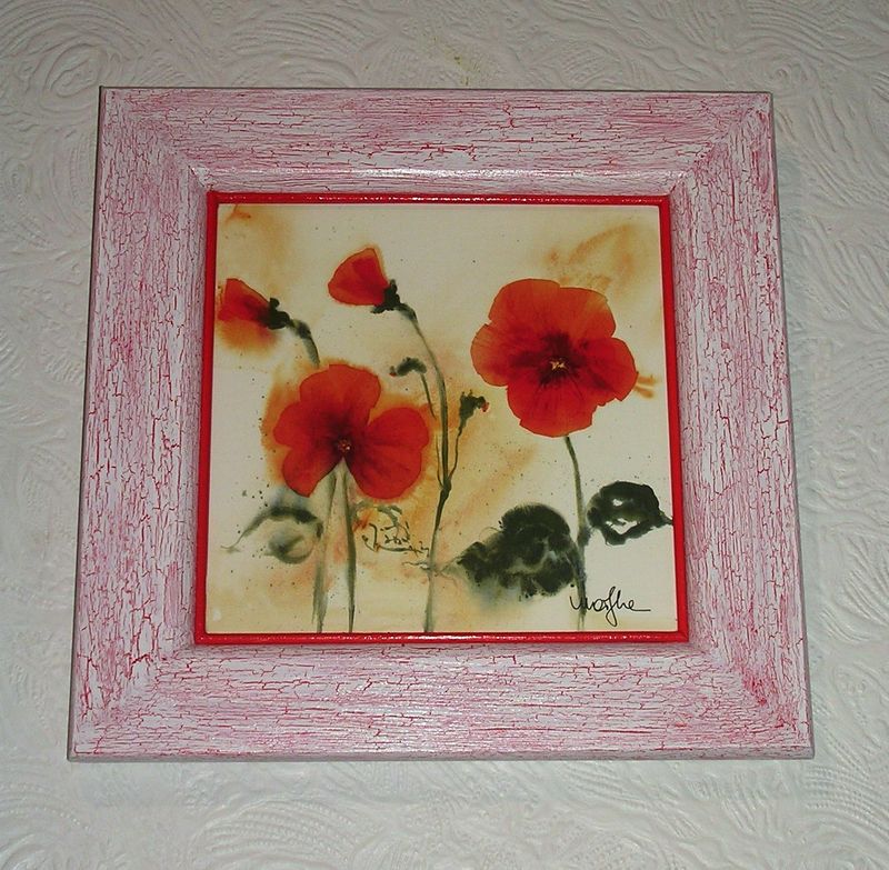 Coquelicot N Cp 5 Photo De Cadre Carte Postale O Deco De Josie