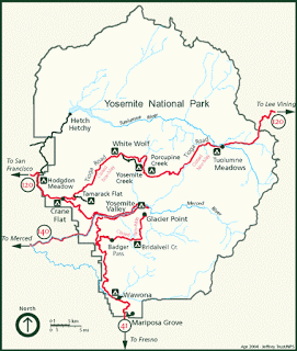Yosemite routes