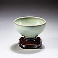 A small ’jun’ bubble bowl, song dynasty (960-1279)