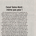 Canal seine-nord : stéphane a-t-il raison de ne pas avoir peur ?...