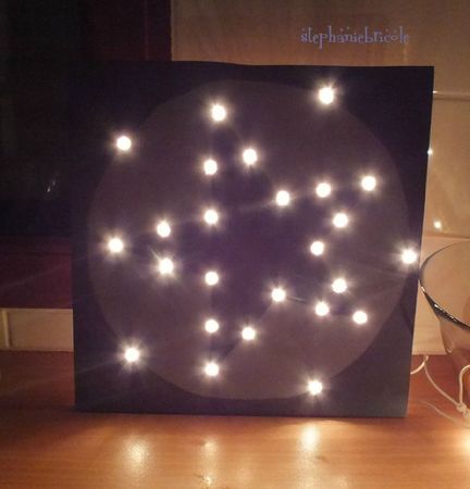 etoile lampe, guirlande noel, lampe de noel, tuto noel
