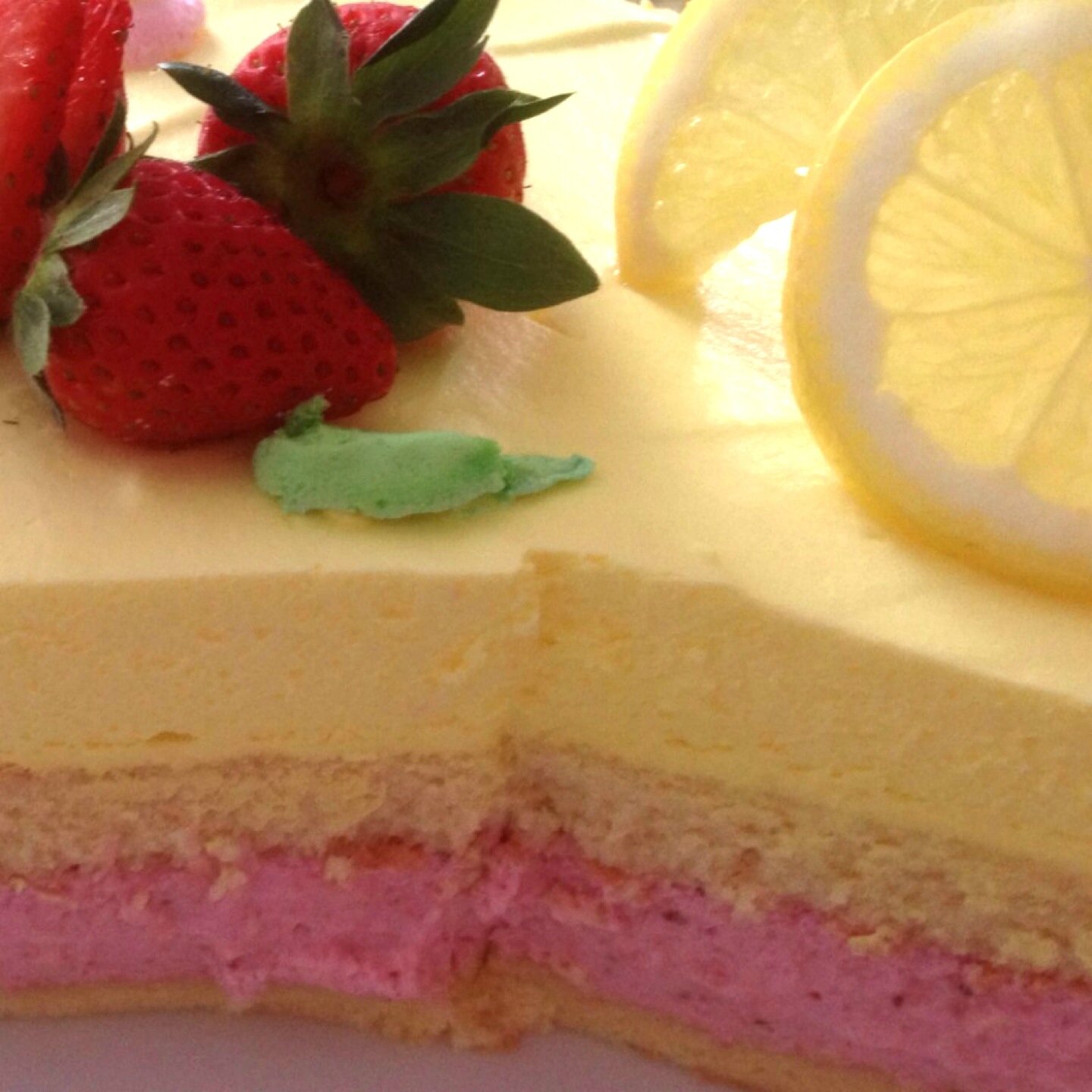 Bavarois citron fraise