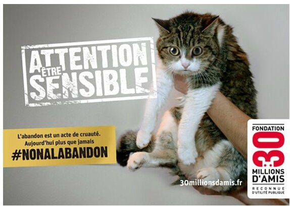 campagne _non a l abandon_ 30 millions d'amis