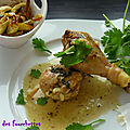 Poulet a l'ail et à la coriandre