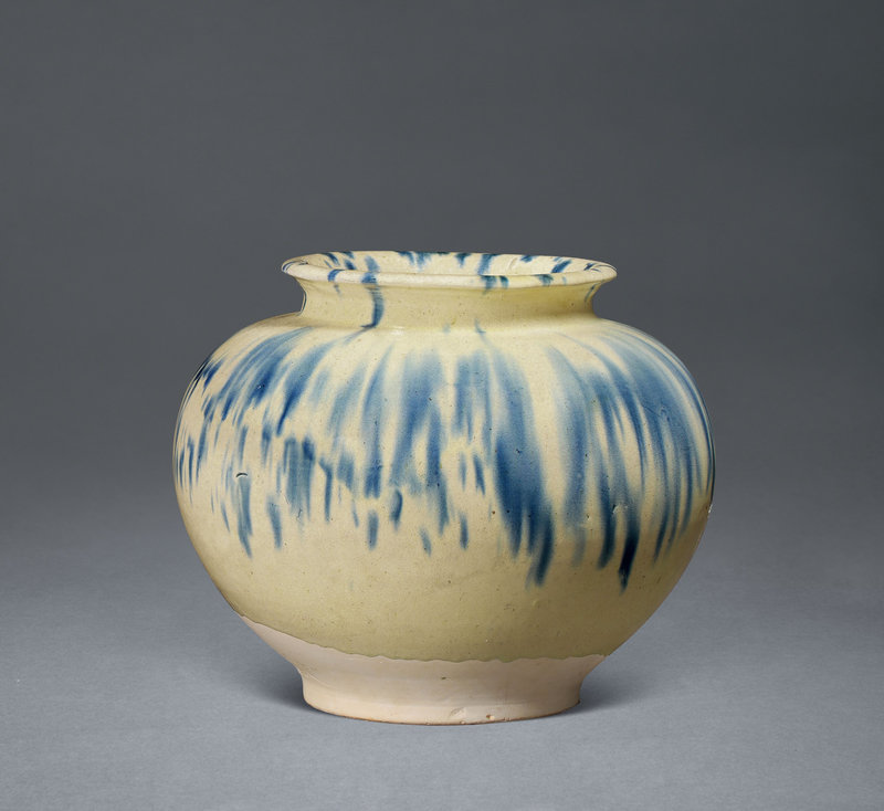 A blue-splashed jar, Tang dynasty (618-907)