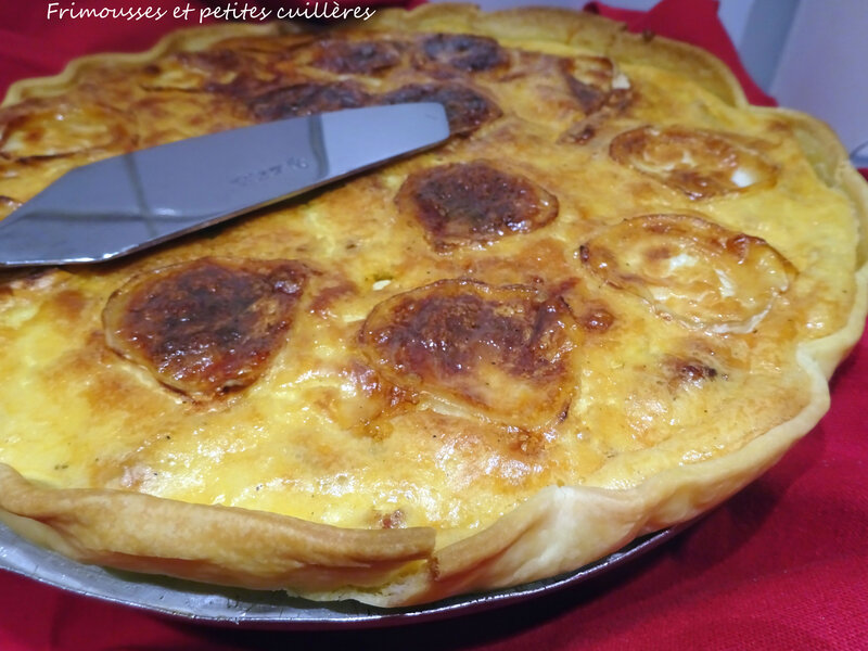 Quiche Oignons, Lardons Et Chèvre - Fourchettes Et Petites Cuillères