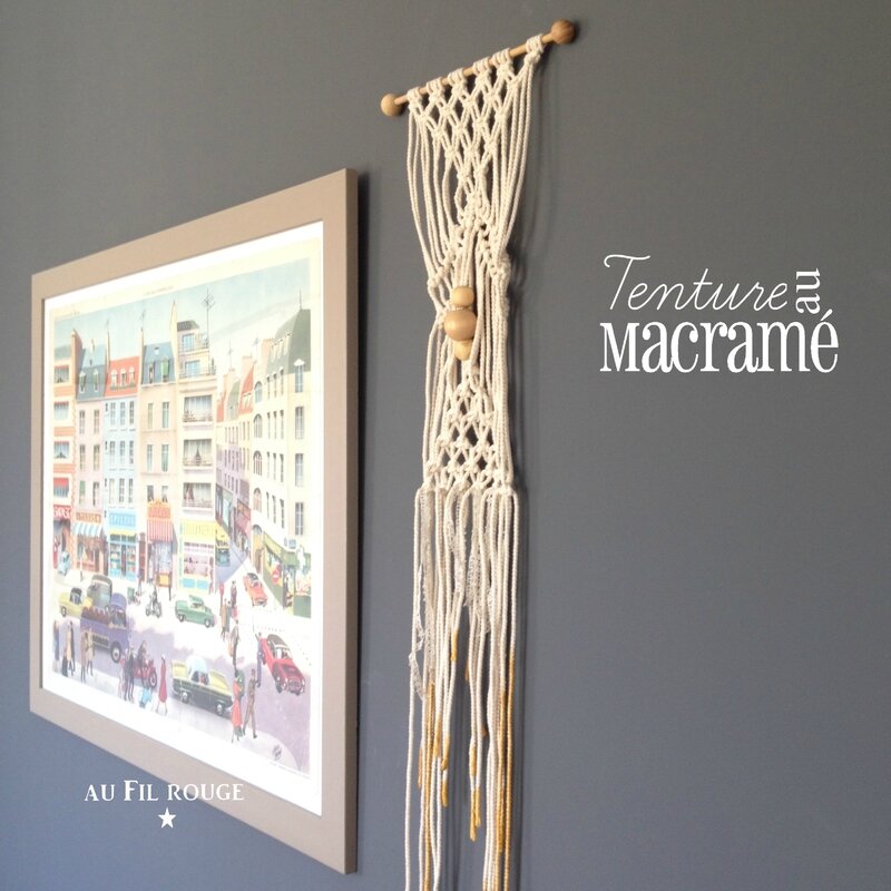 Tenture au macramé