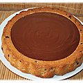 Tarte cookie de margaux à la ganache au chocolat (thermomix ou pas )