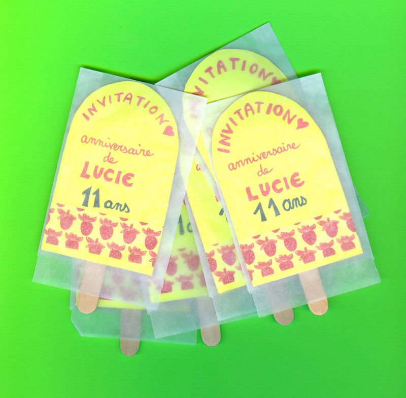 Invitation D Anniversaire Esquimau Cigale City Previously Pomme Pomme Girl