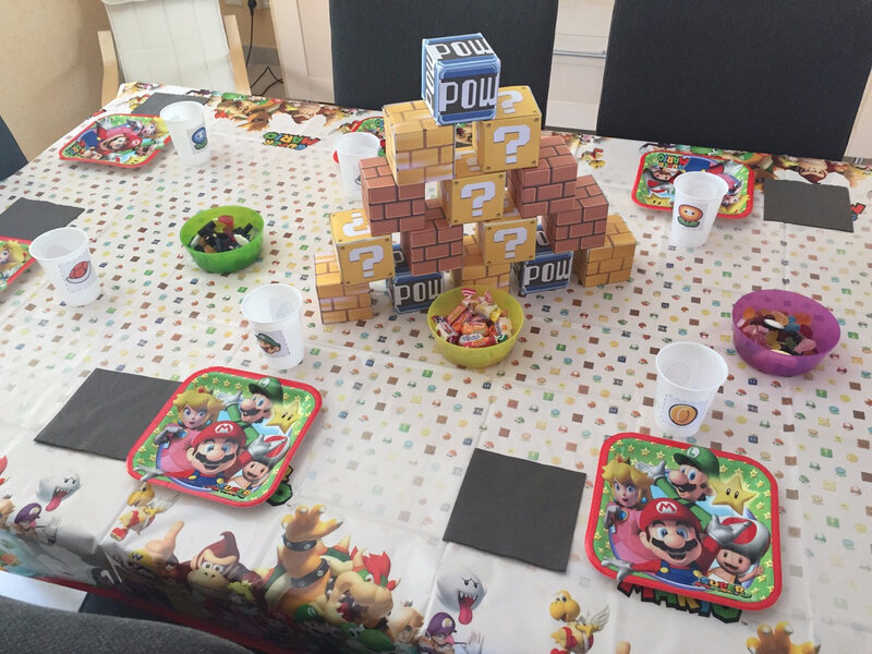 5 ans Nathan - Anniversaire Super Mario - Les Ateliers de Sev