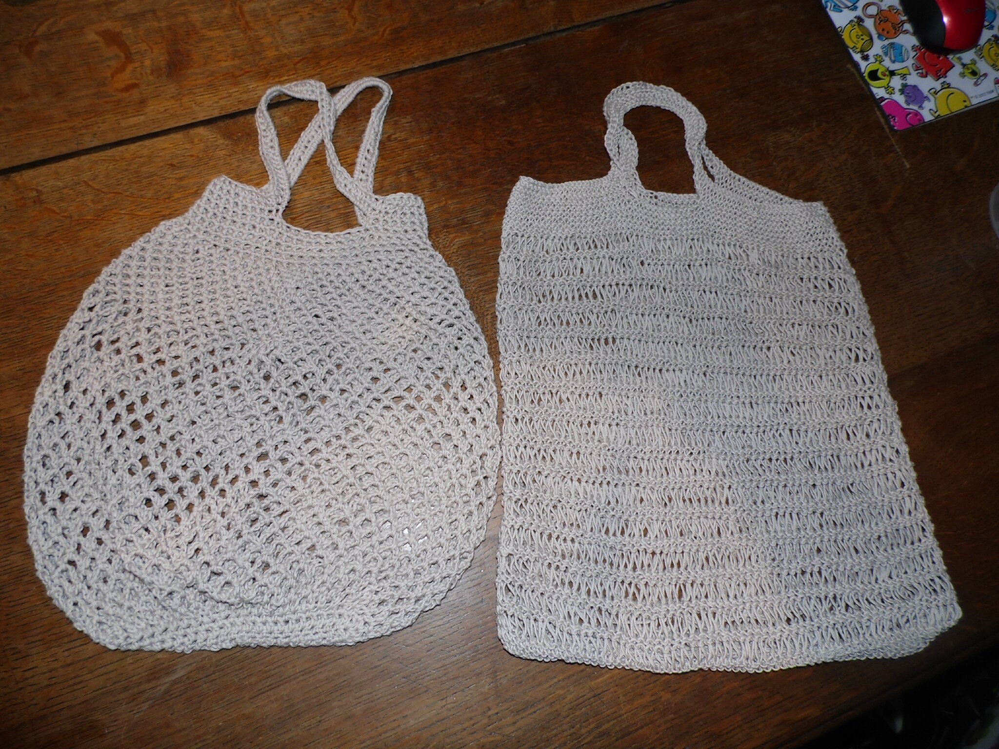 sac filet tricot