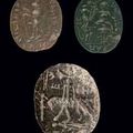 Intaille magique & bagues en or et cornaline, argent et jaspe. art romain