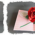 Carte pop-up de fête des mères : la grosse rose rouge de kagisippo