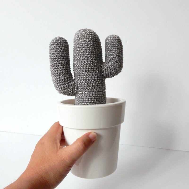 cactus - crochet déco - Anisbee