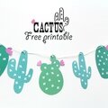 Guirlande cactus à imprimer