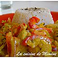 Poulet au curry et lait de coco