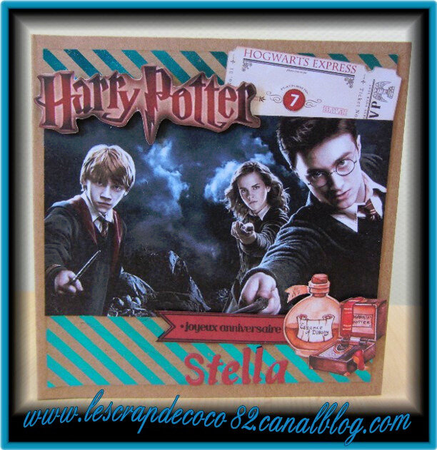 Carte Harry Potter Pour Stella Le Scrap De Coco