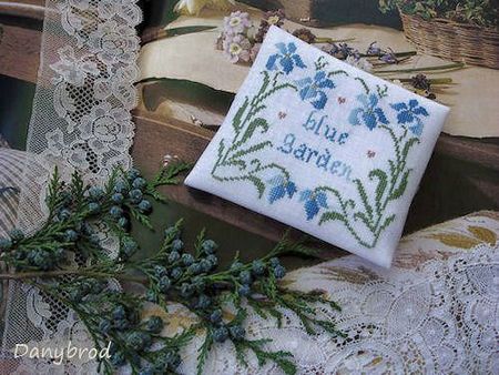 iris blue garden