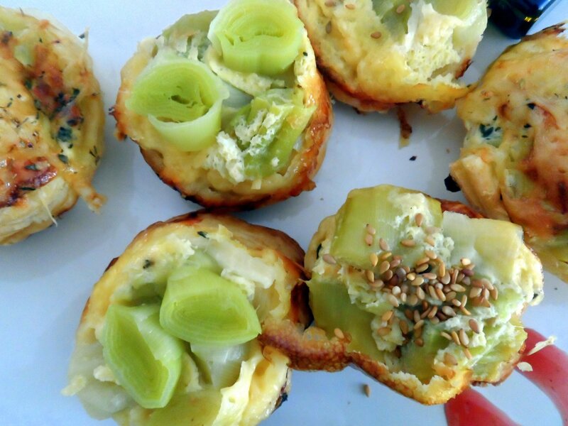 Tatins De Poireaux Caramélisés Aux Fromages Passiflore