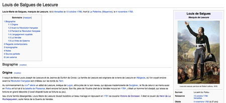 Lescure sur Wikipedia
