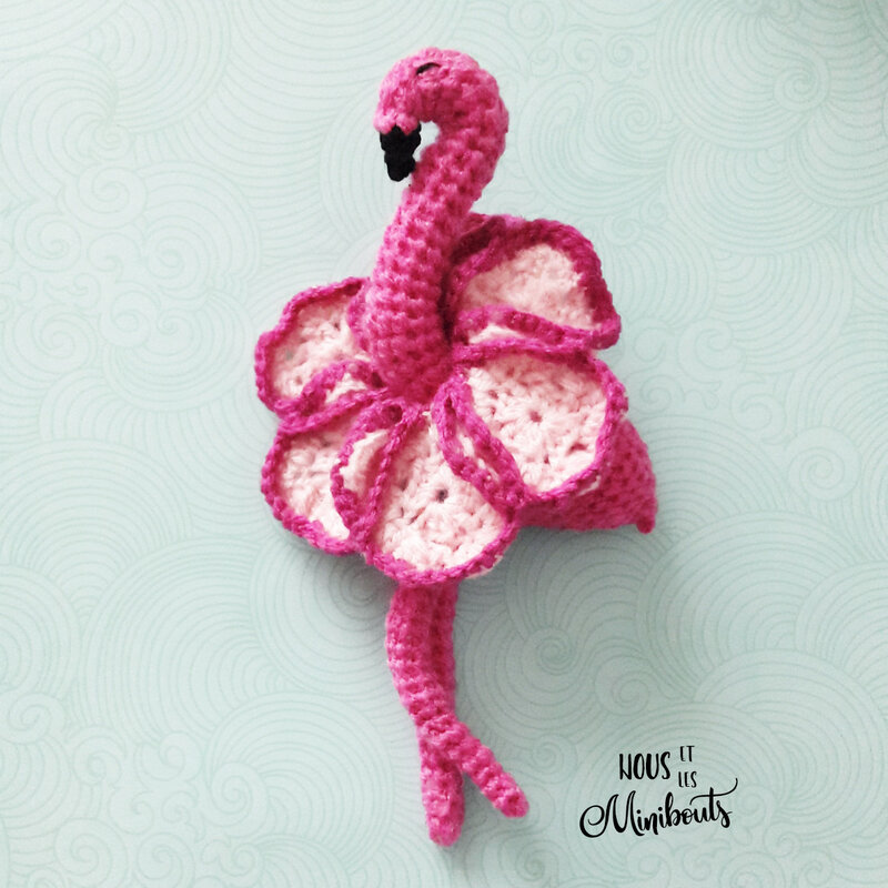 flamant rose crochet