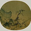 Ma yuan (chinese, active ca. 1190–1225), viewing plum blossoms by moonlight, early 13th century, southern song dynasty