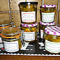 Pickles de courgettes vertes et jaunes au curry