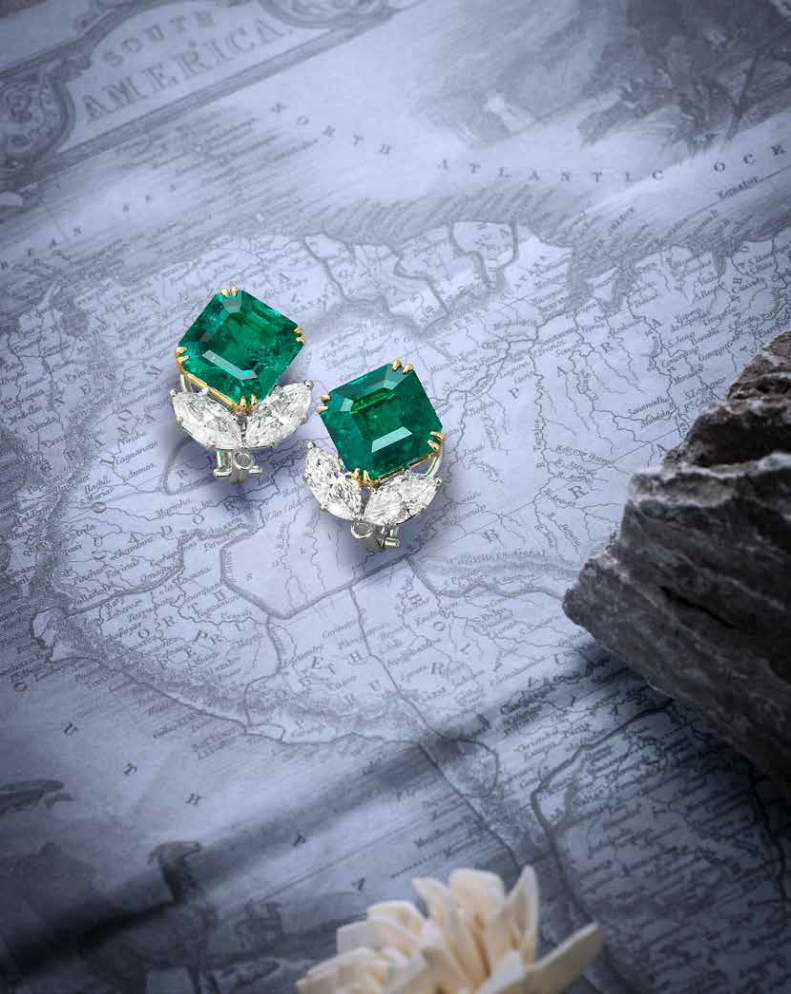 The Winston Cluster earrings by Harry Winston  Vogue France