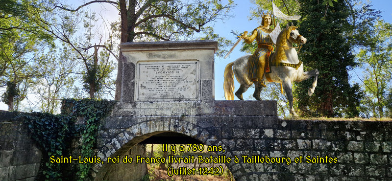 Il y a 780 ans, Saint-Louis, roi de France livrait Bataille à Taillebourg et Saintes (juillet 1242)