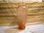 Grand vase verre pressé moulé des années 30, H