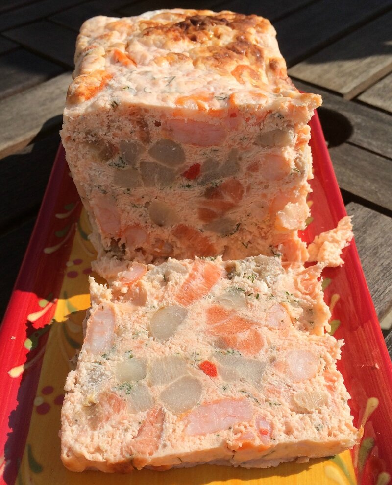 Terrine de SaintJacques saumon, crevettes à la crème Les experiences