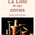 La liste de mes envies - grégoire delacourt