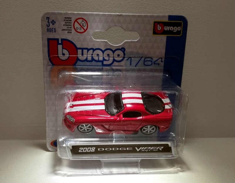 Dodge viper SRT10 de 2008 (Bburago)