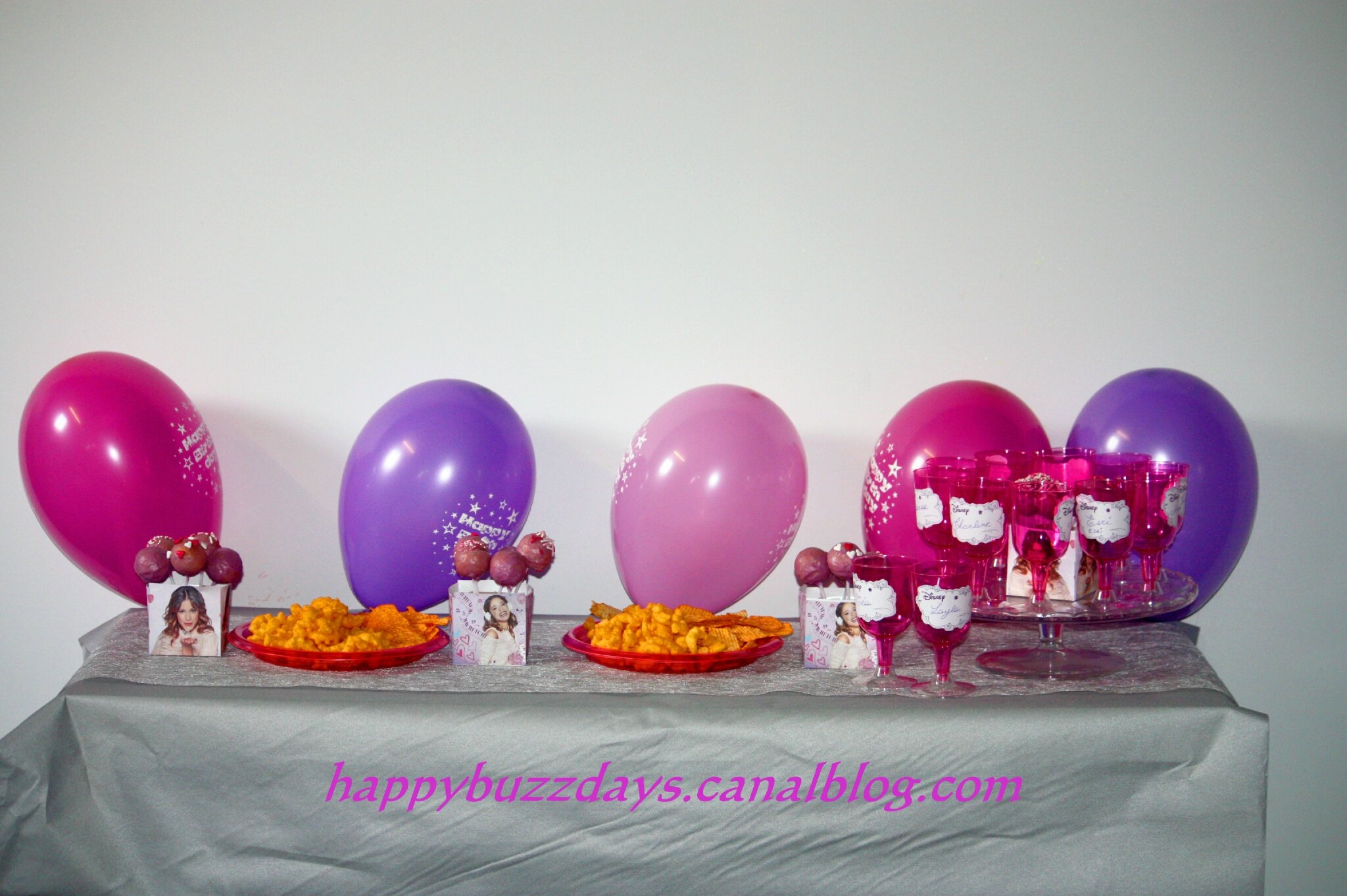 Anniversaire Theme Violetta 3 Deco Et Cake Pop Happybuzzdays