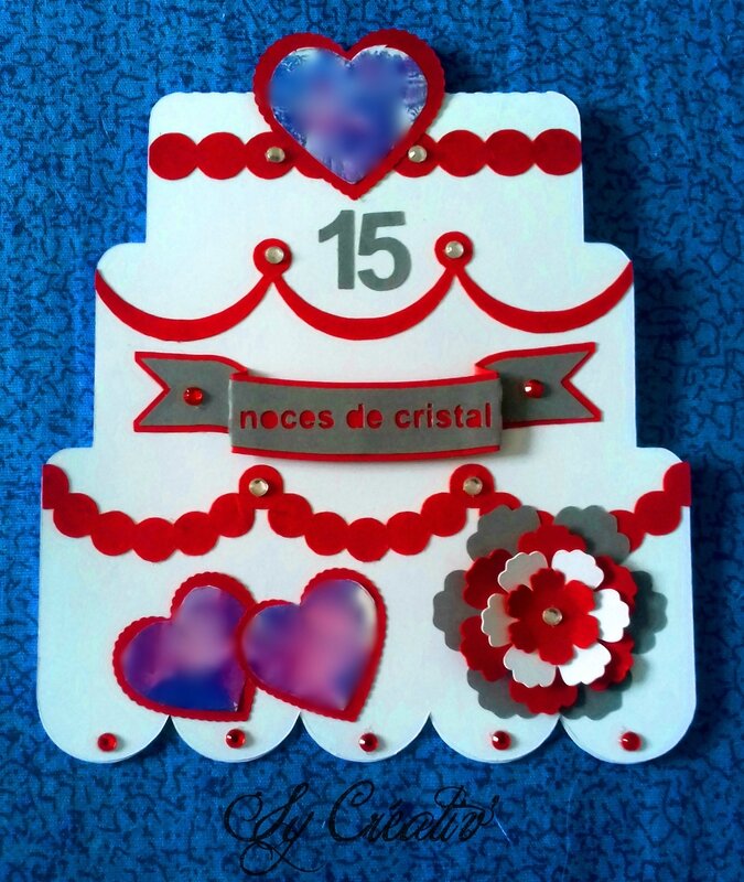 Faire Part Anniversaire 15 Ans De Mariage Cup Cake Gateau Sy Creativ