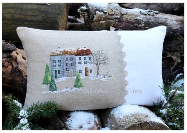 ein dorf im winter 2
