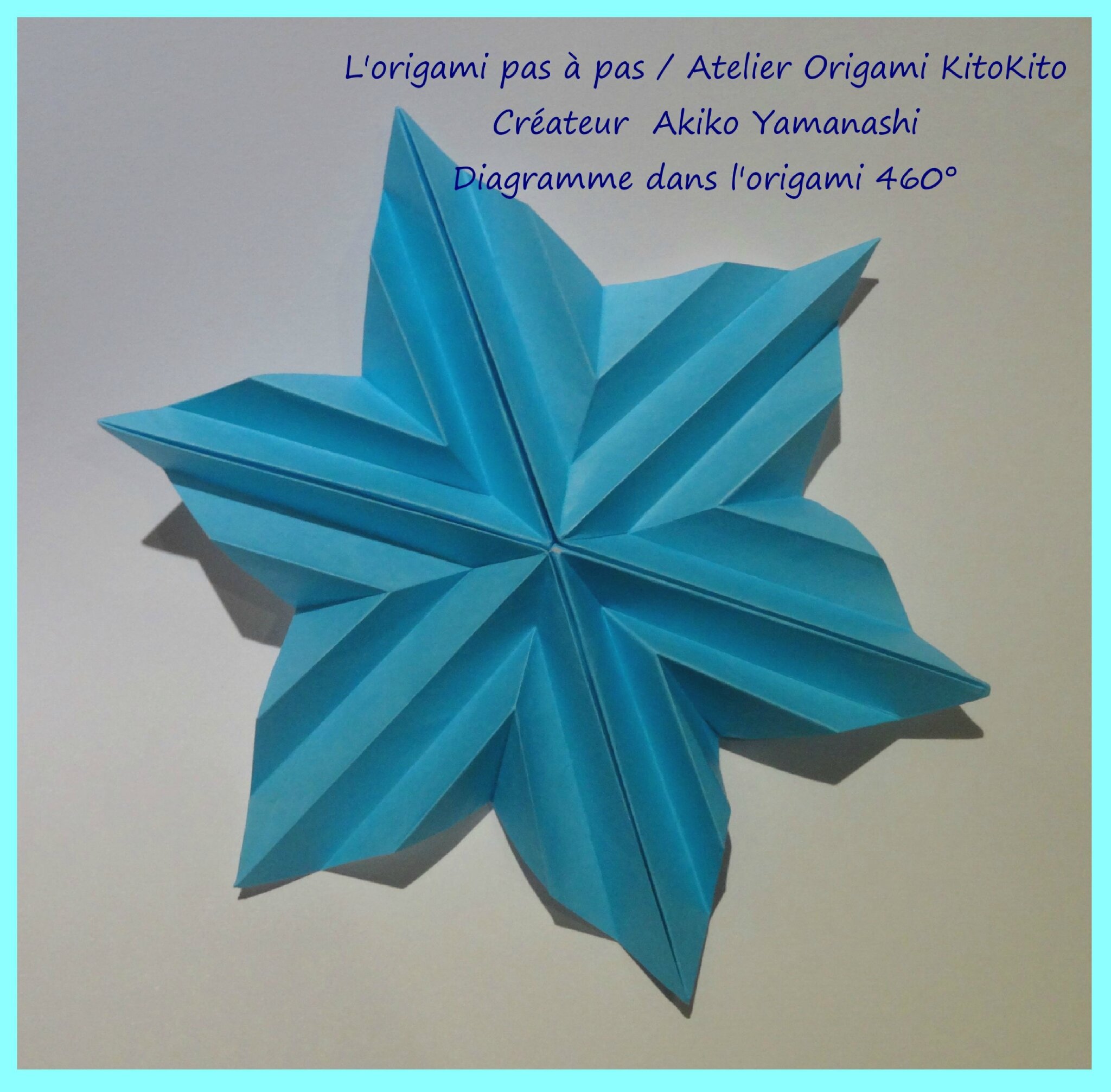Flocon de neige 1 L'origami pas à pas / Atelier Origami KitoKito