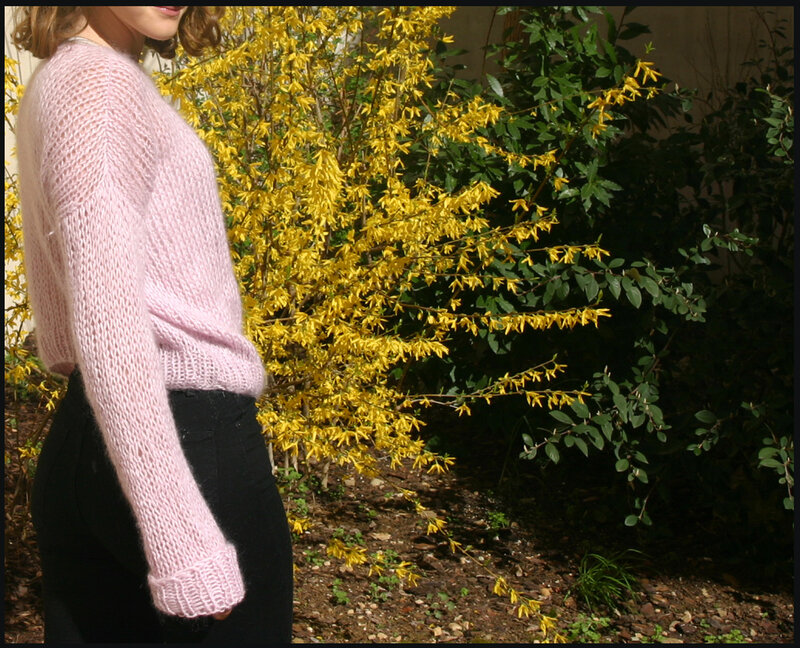 Pull Doux rose -3