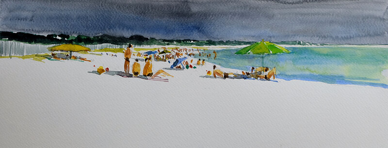 Suscinio aquarelle, 12 07 2018