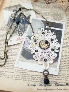 collier steampunk dentelle